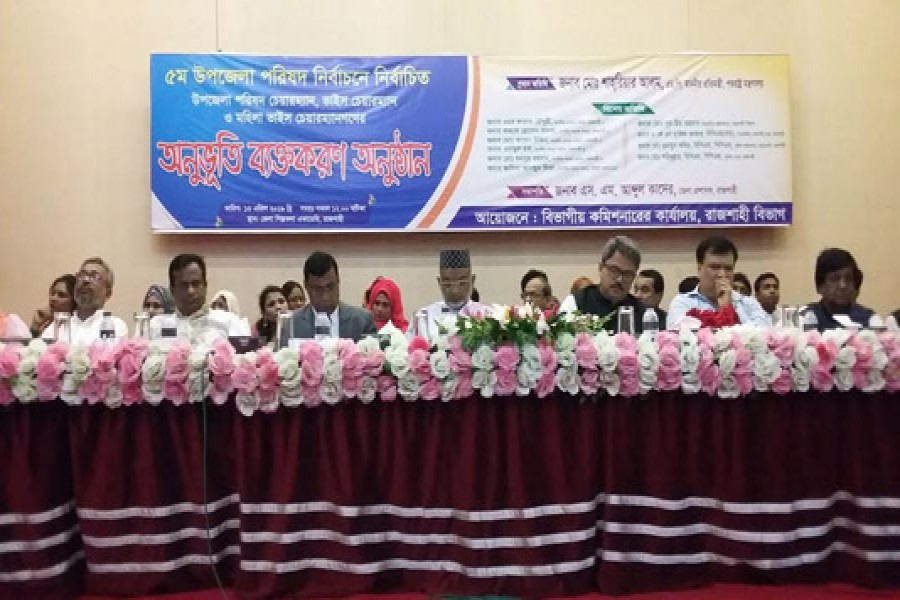 UZ chairmen, vice-chairmen take oath in Rajshahi