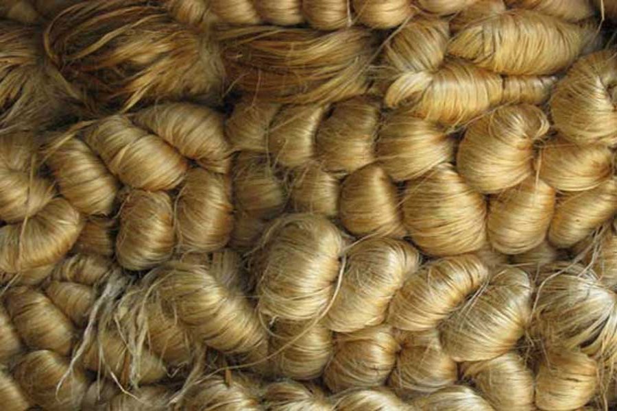 French natural fibre processor working on jute products