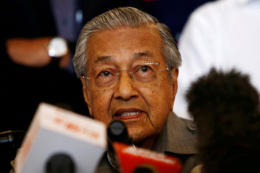 Malaysian Prime Minister Mahathir Mohamad speaks during a news conference following the general election in Petaling Jaya, Malaysia, May 10, 2018. Reuters/File Photo