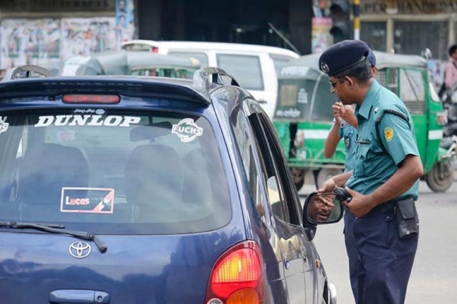 Tk 2.32m fine realised for violating traffic rules in city