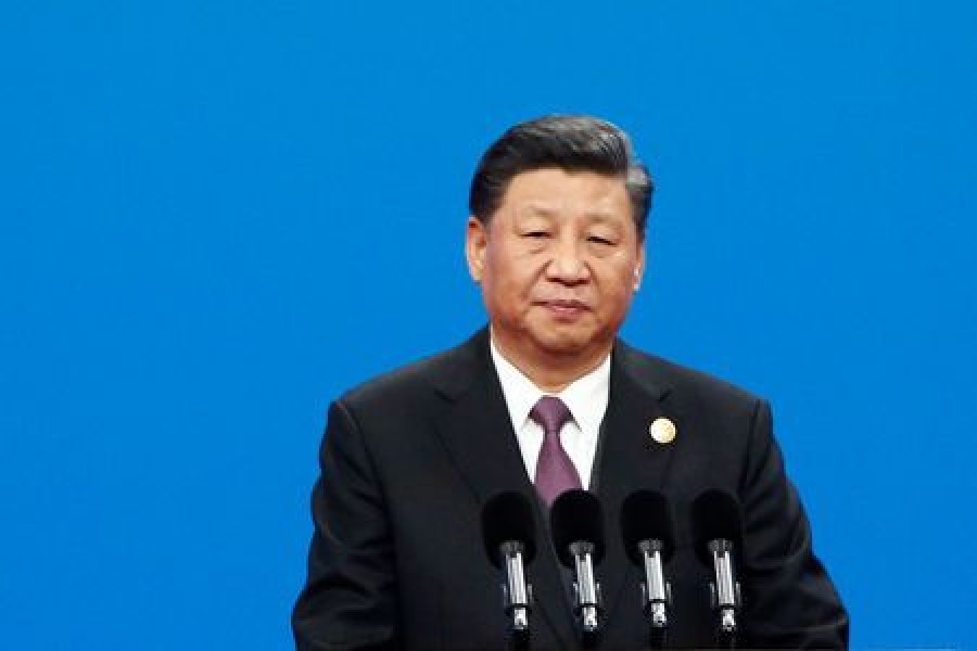 Chinese President Xi Jinping leaves after his speech at the opening ceremony for the second Belt and Road Forum in Beijing, China, April 26, 2019. Reuters