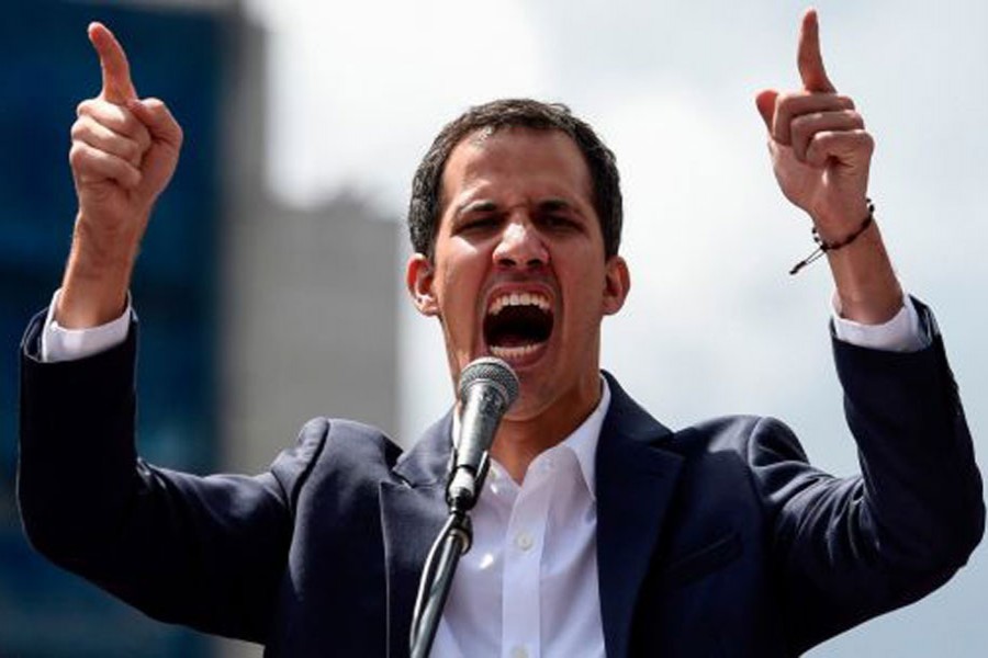 Venezuela's opposition leader takes to streets in military uprising