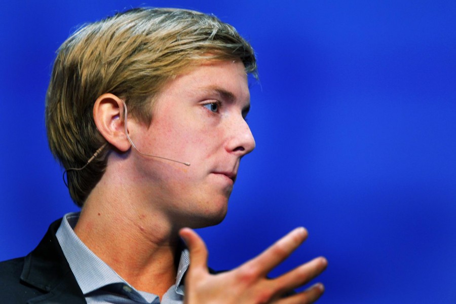 Chris Hughes, co-founder of Facebook, speaks at the Charles Schwab IMPACT 2010 conference in Boston, Massachusetts, October 28, 2010. Reuters/Files