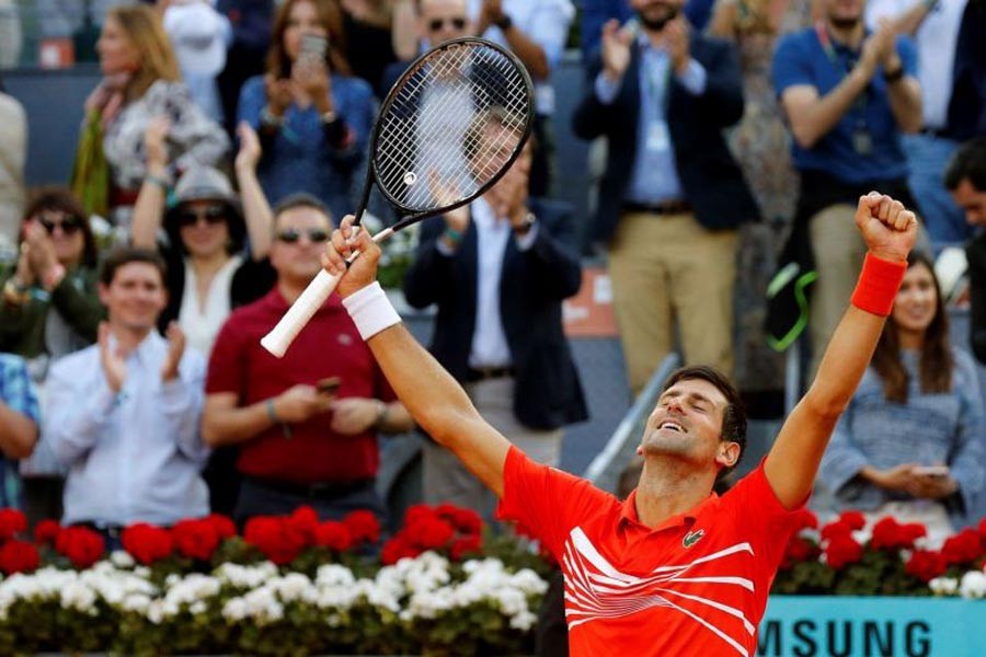 Djokovic wins Madrid title, equals Nadal’s ATP titles record