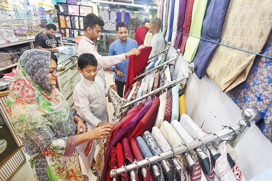 Eid sales edge up in city