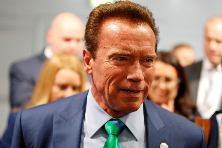Reuters file photo shows Hollywood legend Arnold Schwarzenegger