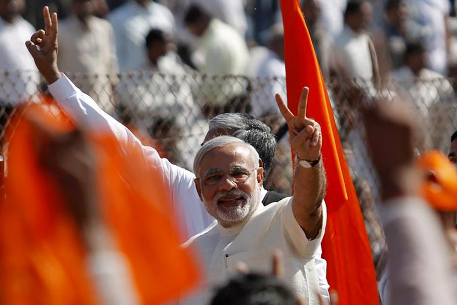 Exit polls predict clear majority for Modi