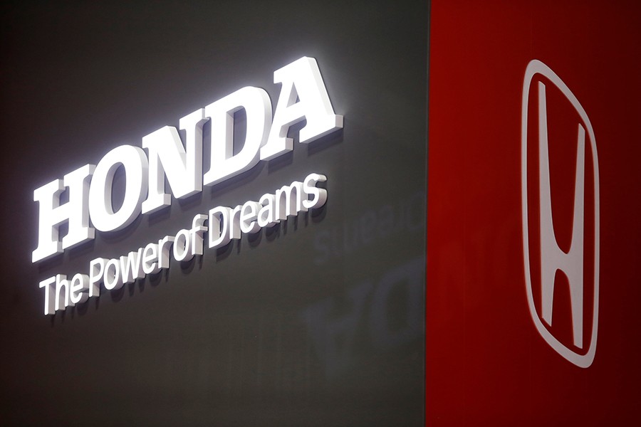 The Honda logo is displayed at the 89th Geneva International Motor Show in Geneva, Switzerland on March 5, 2019 — Reuters photo