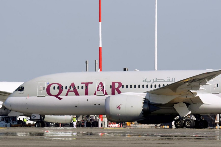 A Qatar Airways Boeing 7878 Dreamliner airplane is pictured at Leonardo da Vinci-Fiumicino Airport in Rome, Italy, March 30, 2019 - Reuters file photo