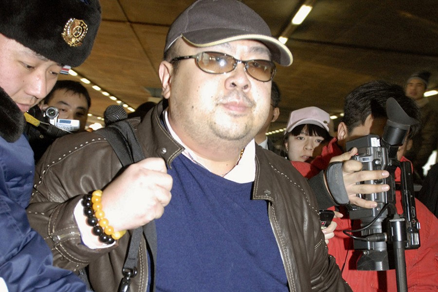 Kim Jong Nam arrives at Beijing airport in Beijing, China, in this photo taken by Kyodo on February 11, 2007 — Kyodo via Reuters