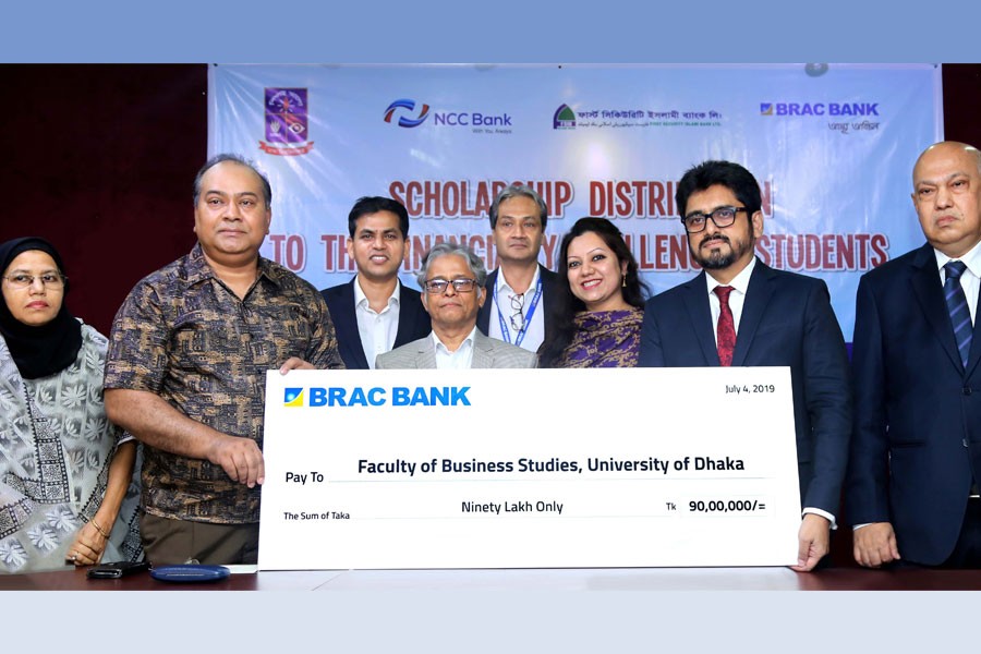 BRAC Bank awards scholarship to 150 DU students
