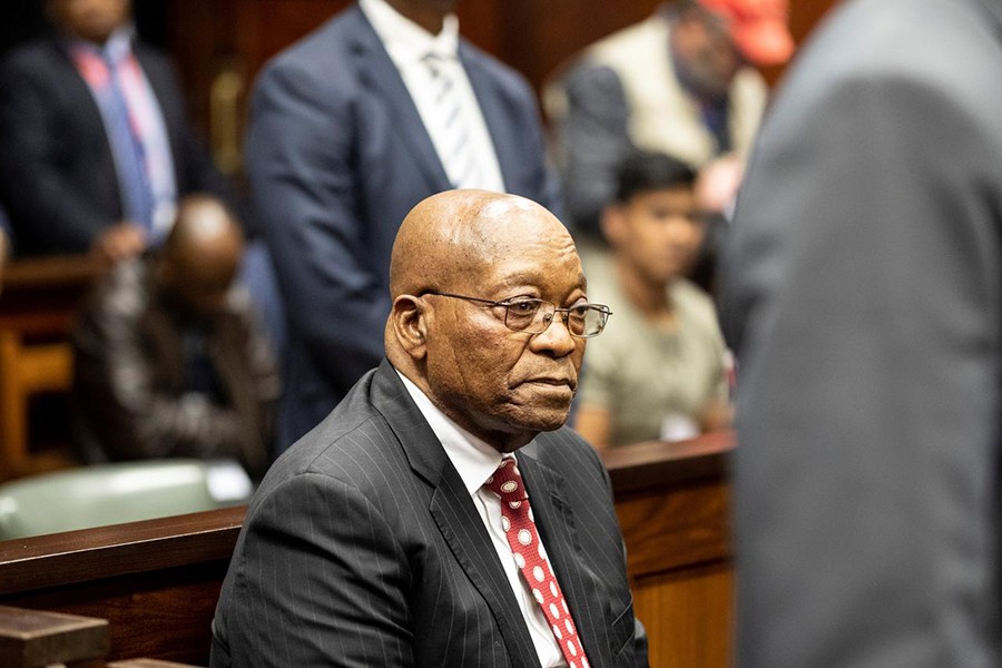 Former South African president Jacob Zuma appears in court in Durban, South Africa on June 8, 2018 — Reuters/Files