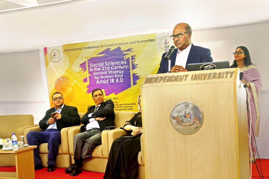 A Matin Chowdhury, chairman of the board of trustees of IUB, delivered the inaugural speech at a programme titled ‘Social Science in the 21st Century: Survival Strategy for Human Kind Addressing IR 4.0’ on the university campus recently