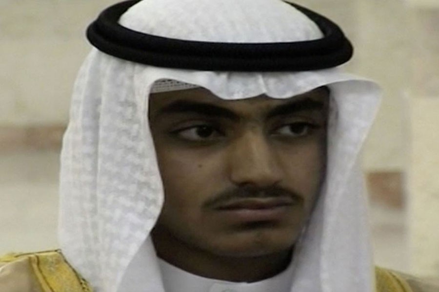 Hamza Bin Laden urged jihadists to avenge his father's killing by US special forces in Pakistan in May 2011 - Internet photo