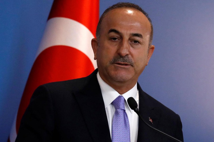 Turkish Foreign Minister Mevlut Cavusoglu attends a news conference in Ankara, Turkey, August 14, 2018 - REUTERS/Umit Bektas