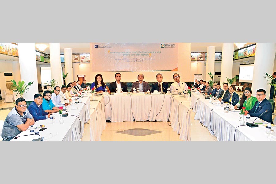 A PABL-FE Roundtable on Insurance Industry’s Expectations and Attainments in the Budget 2019-2020 in progress at a city hotel recently