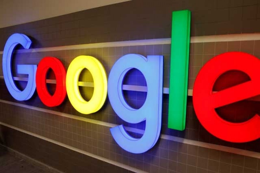 An illuminated Google logo is seen inside an office building in Zurich, Switzerland, December 5, 2018. Reuters/Files