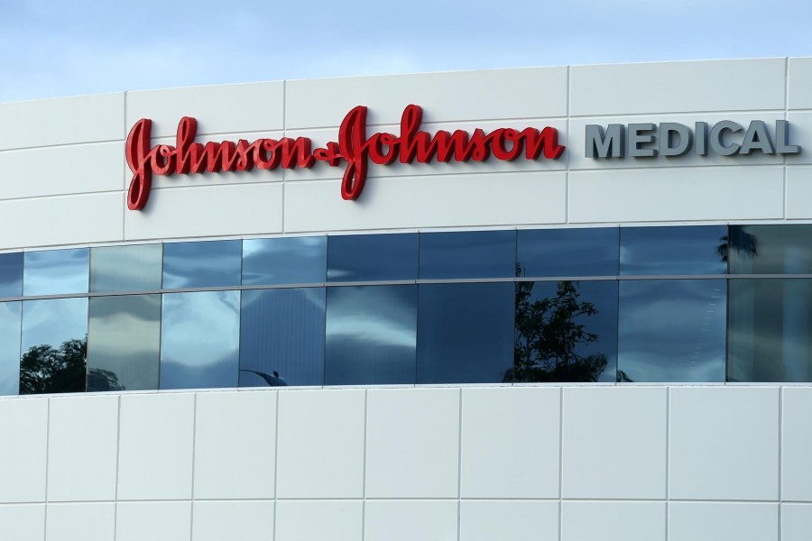FILE PHOTO: A Johnson & Johnson building is shown in Irvine, California, U.S., January 24, 2017 - REUTERS/Mike Blake