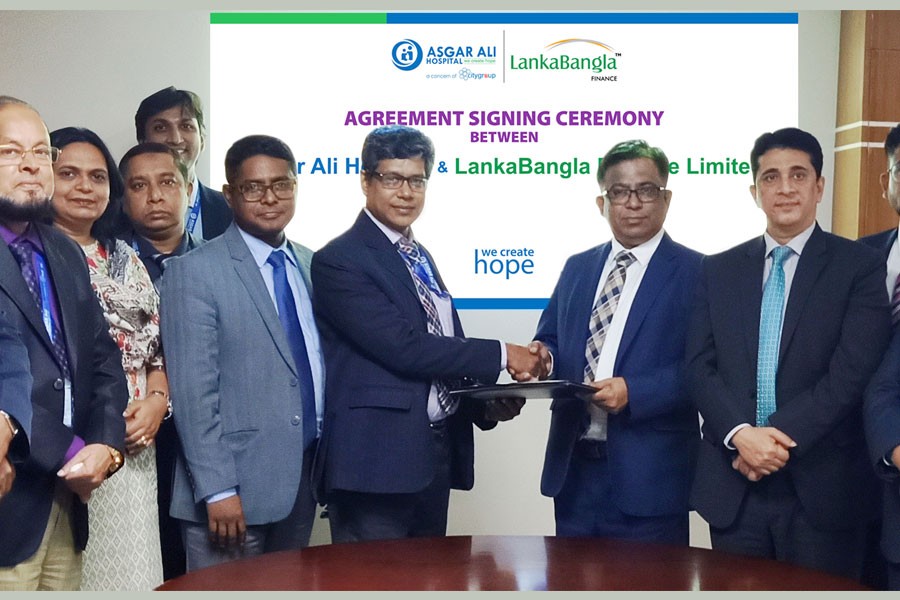 Asgar Ali Hospital signs MoU with LankaBangla Finance