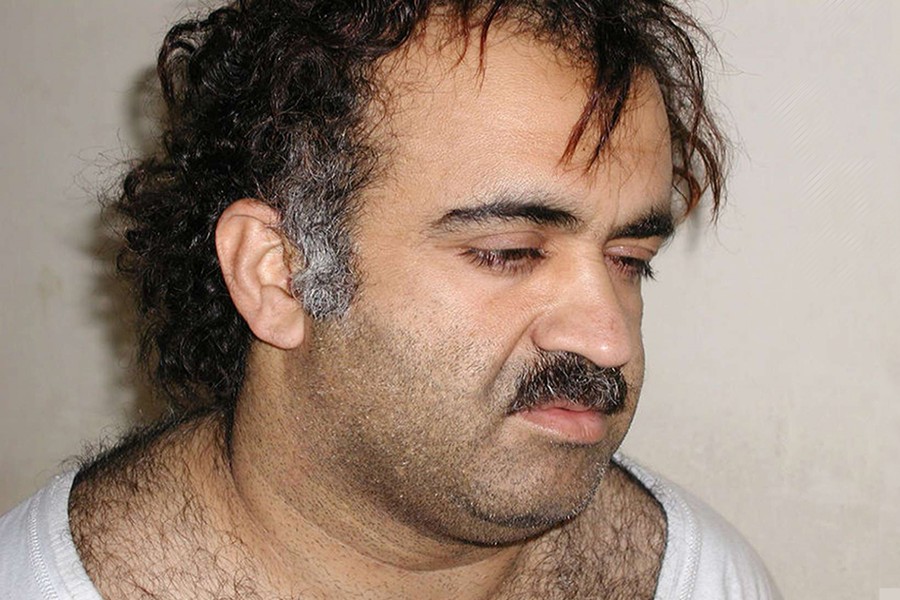 Khalid Sheikh Mohammed is shown in this photograph during his arrest on March 1, 2003 — Reuters/Courtesy US News & World Report HK/jm
