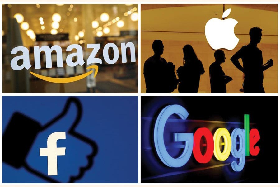 The rise of digital giants, such as Google, Facebook, Amazon and Apple, is an additional concern for all countries. Digitalisation makes it hard to establish where 'production' takes place. Hence, digital tech TNCs' revenues typically bear little relation to reported profits and tax bills. —Reuters file photo   