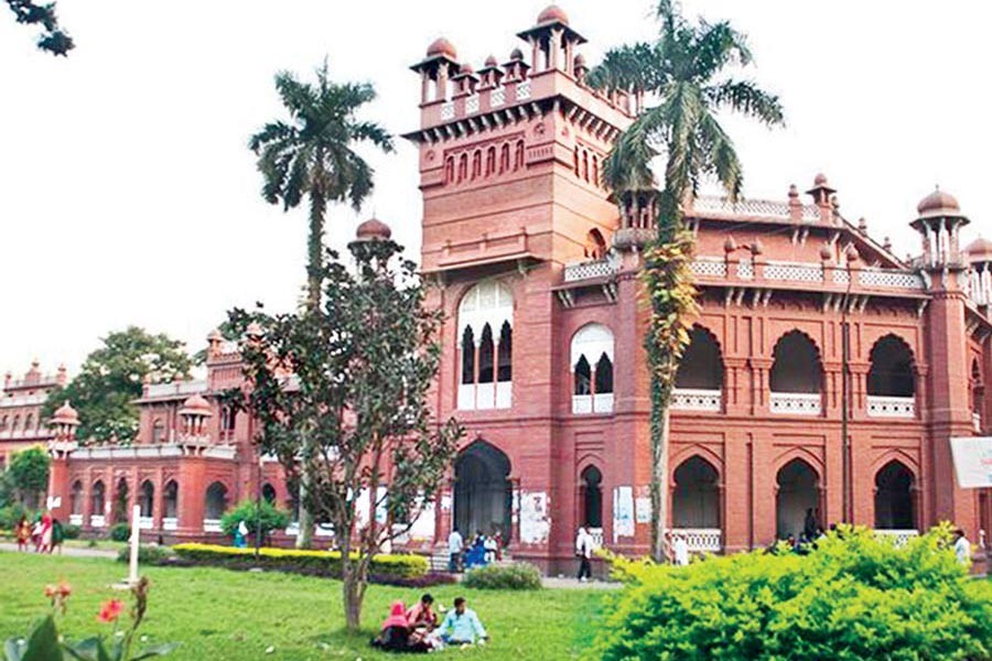A partial view of Dhaka University, a dream institution to many admission seekers in the country