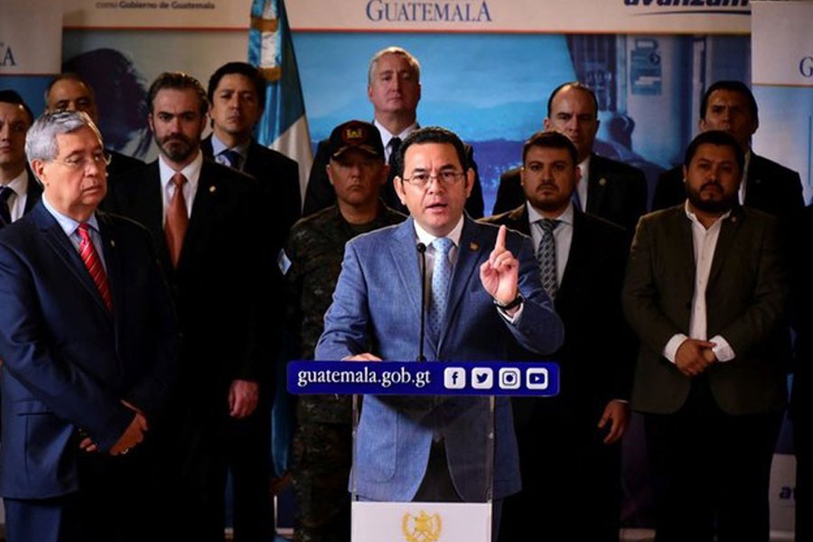 Guatemala September 4, 2019. Guatemalan Presidency/Handout via REUTERS