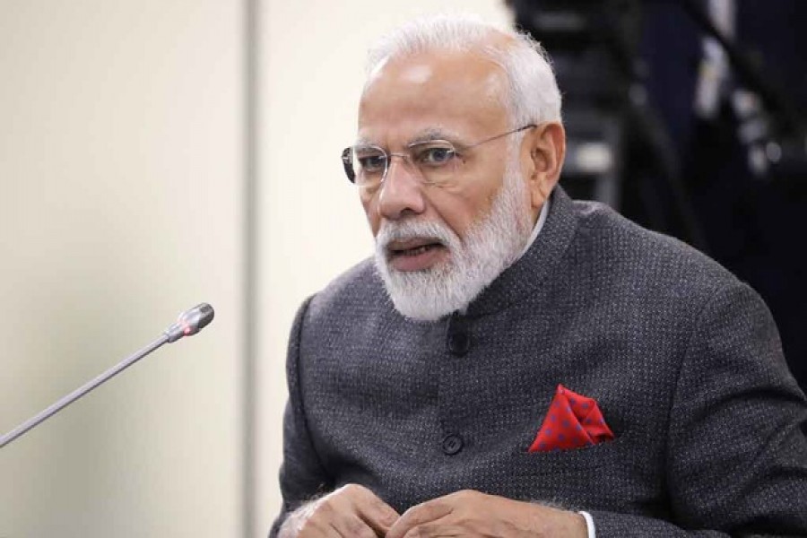 Indian Prime Minister Narendra Modi attends a meeting with Russian President Vladimir Putin on the sidelines of the Eastern Economic Forum in Vladivostok, Russia Sep 4, 2019. REUTERS