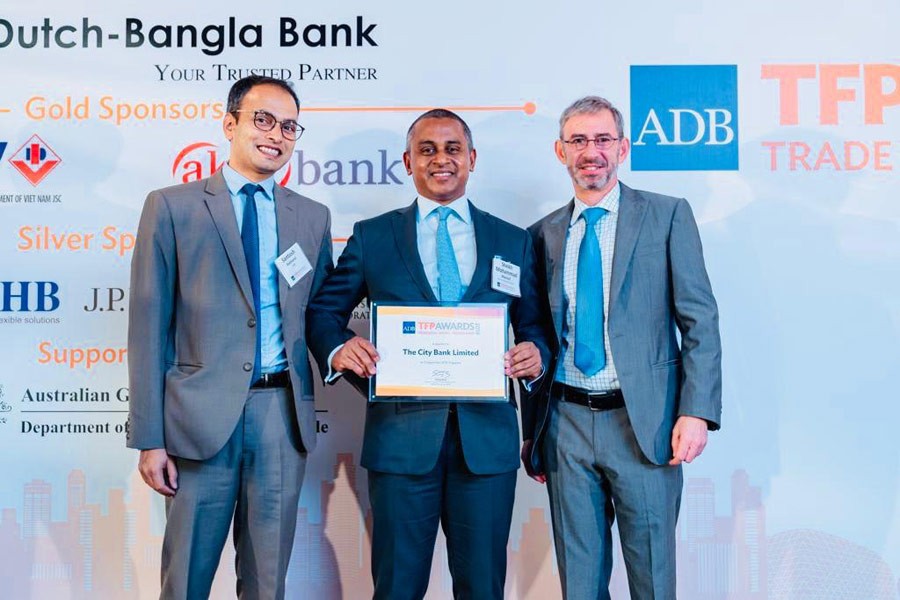 City Bank wins TFP Momentum Award from ADB