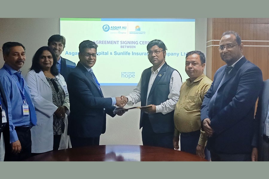 Asgar Ali Hospital signs agreement with Sunlife Insurance
