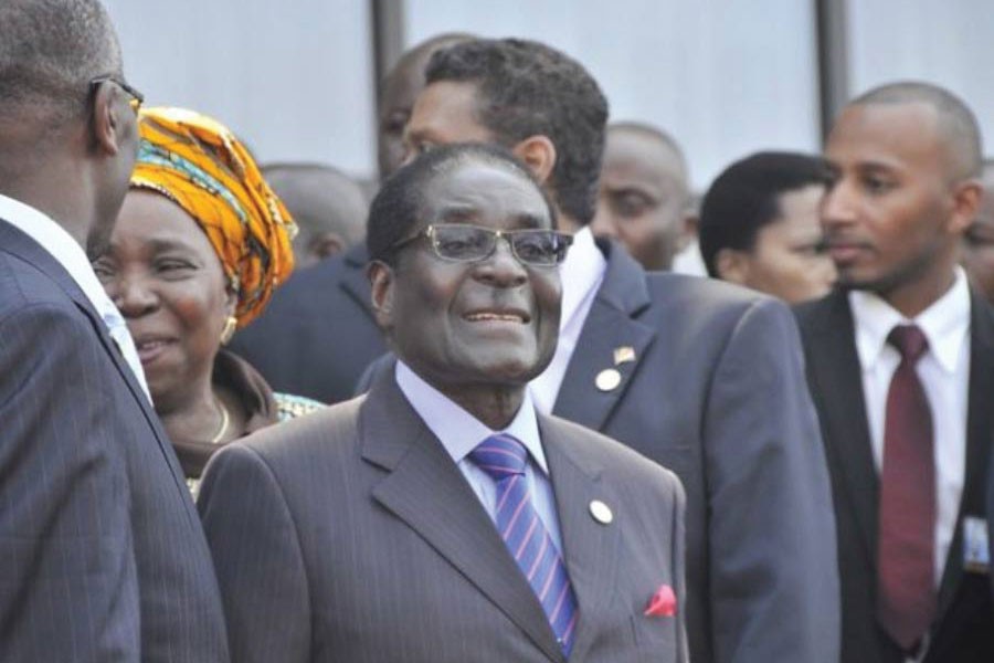 Former Zimbabwean President Robert Mugabe in 2013 pictured here at a Southern African Development Community heads of state summit in Malawi where he was given a standing ovation. Mugabe died of an undisclosed illness on September  06, 2019 in Singapore.           —Photo credit: Kervin Victor/IPS