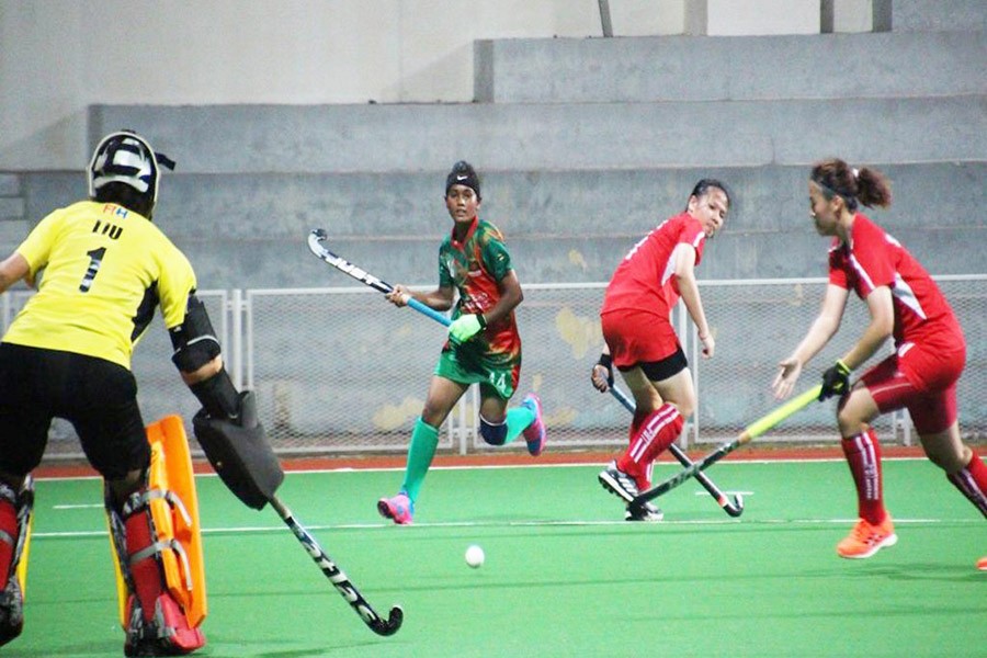 B’desh suffer defeat against hosts  S’pore in Women’s AHF Cup