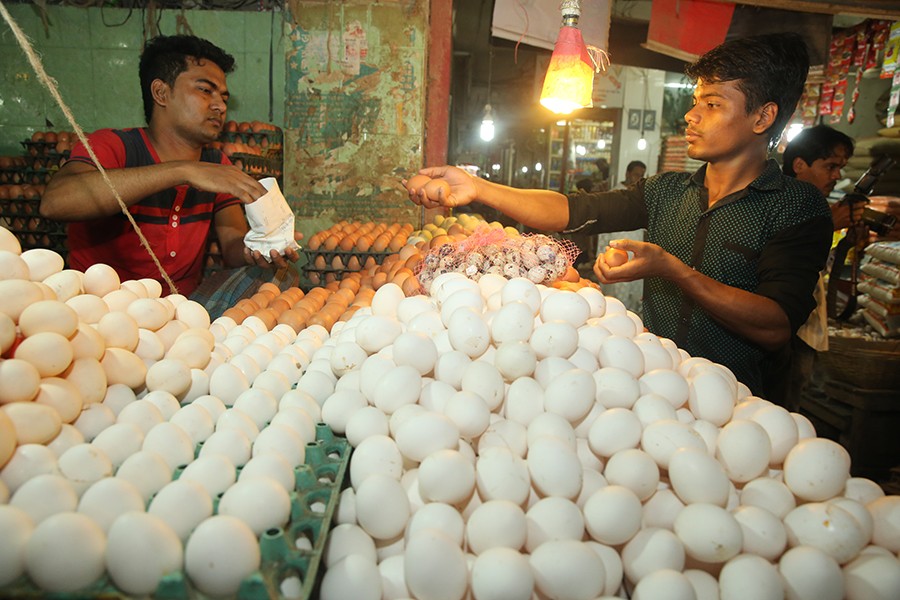 The Trading Corporation of Bangladesh (TCB) recorded a 9-14 per cent hike in egg prices during last week — File photo