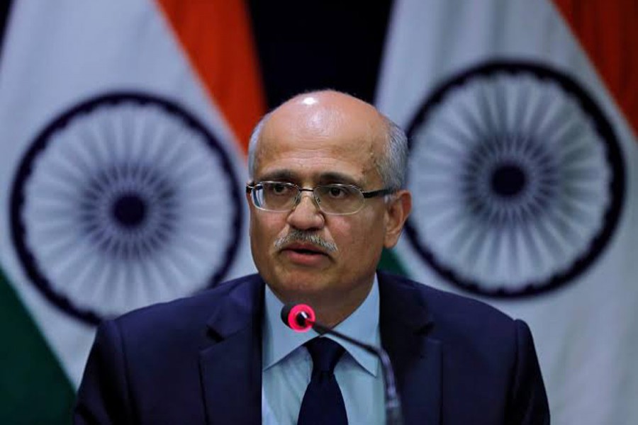 India's Foreign Secretary Vijay Gokhale speaks during a media briefing in New Delhi, February 26, 2019. Reuters/Files