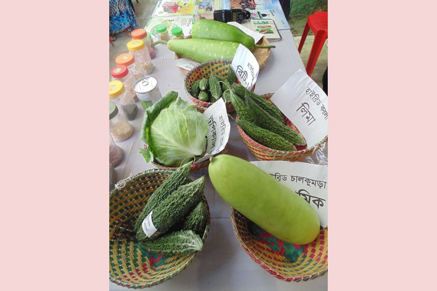 Vegetables produced from high yield seeds