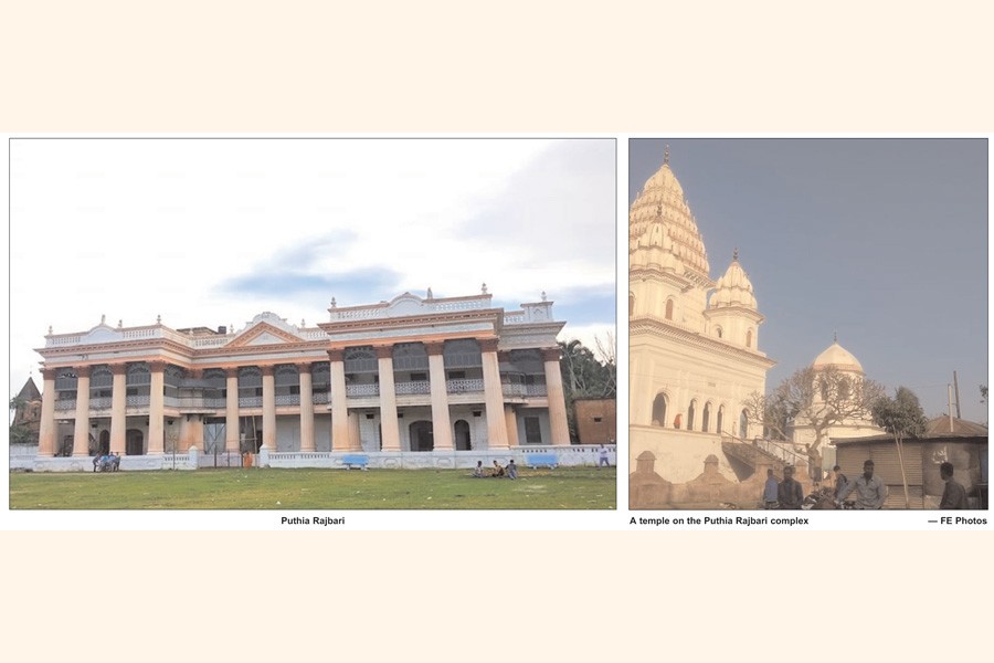Puthia Rajbari - an example of Indo-Saracenic architecture