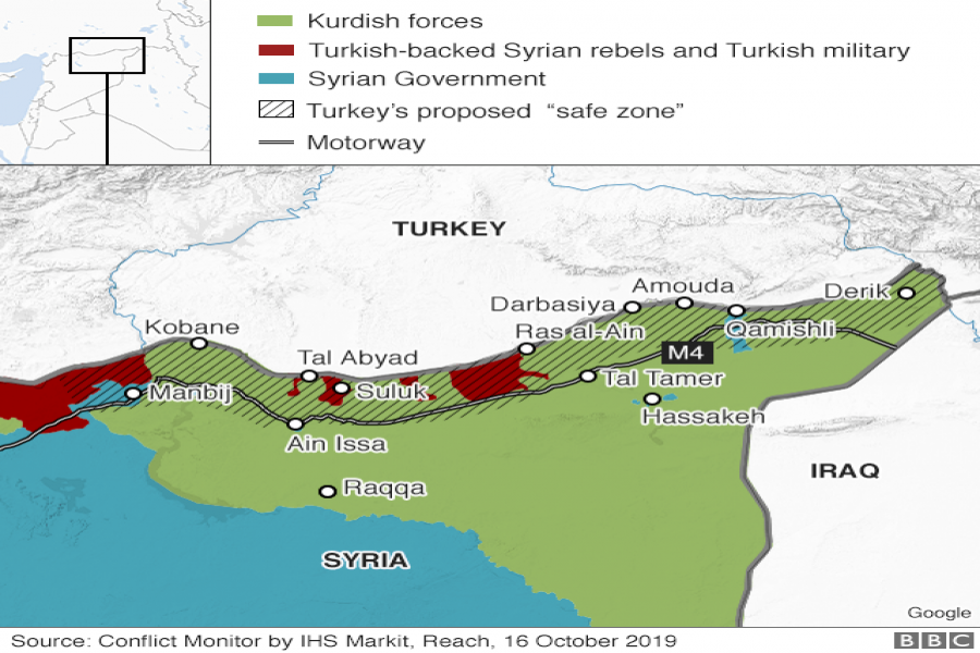 Turkish assault on northern Syria and adjoining territories