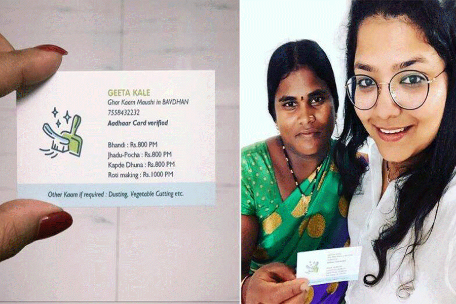 Maid flooded with job offers after her business card goes viral