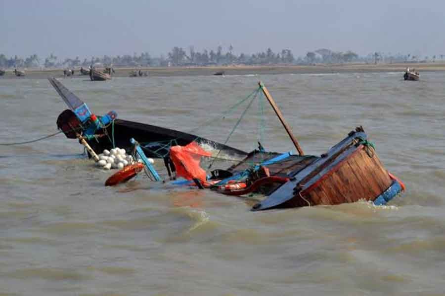 Five fishermen missing as trawler capsizes in Meghna