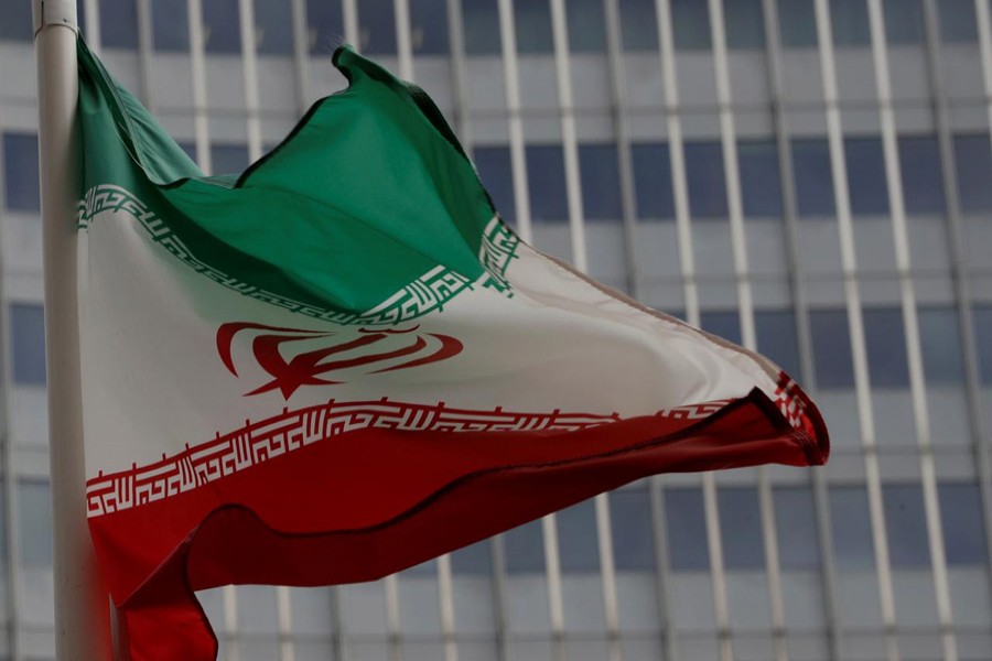 An Iranian flag flutters in front of the International Atomic Energy Agency (IAEA) headquarters in Vienna, Austria September 9, 2019. Reuters/Files