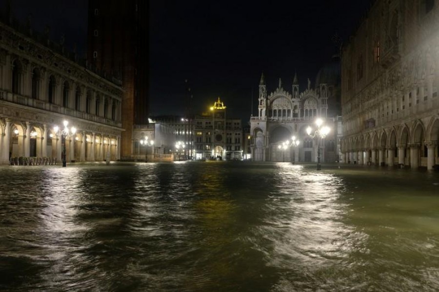 Saint Mark’s Square was submerged by more than one meter (3.3 ft) of water - Reuters photo