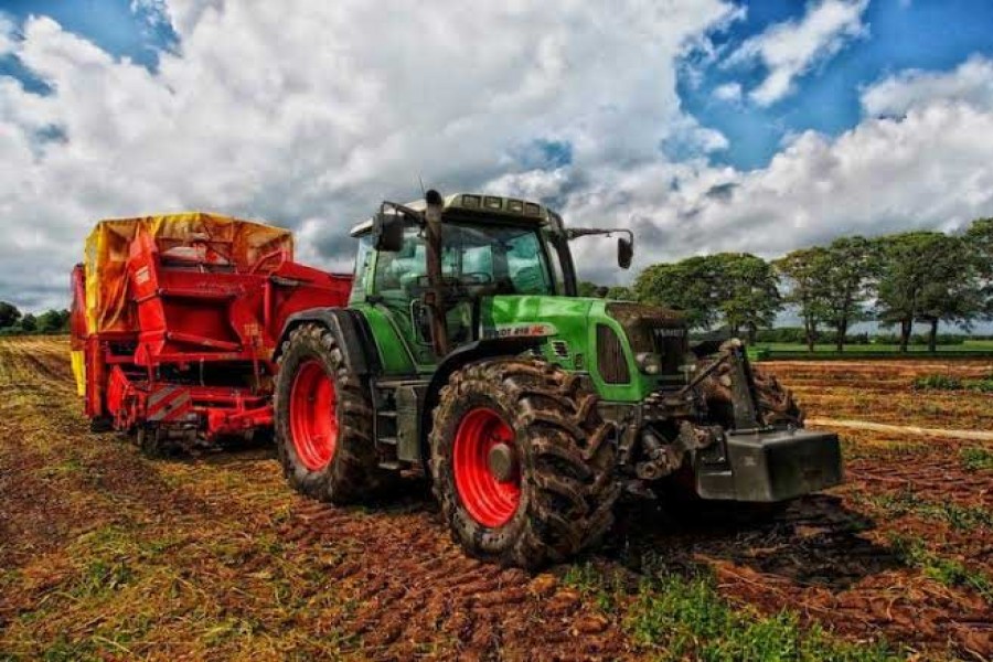 Using modern machinery in farming