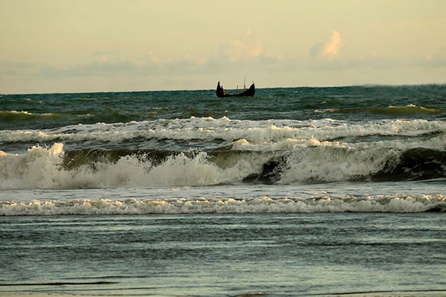 A view of the Bay of Bengal -- photo collected