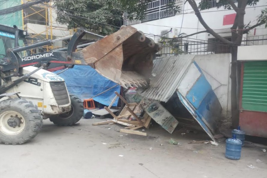 DNCC evicts 300 illegal establishments in Uttara