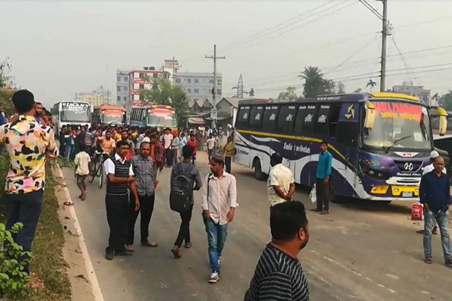 Bus strike hits commuters in Gazipur