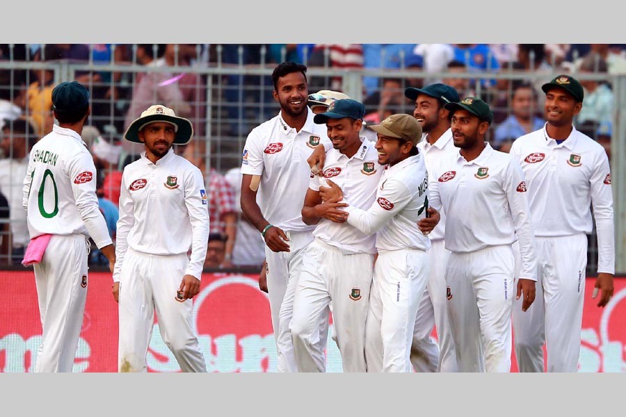 India declare innings taking 241-run lead