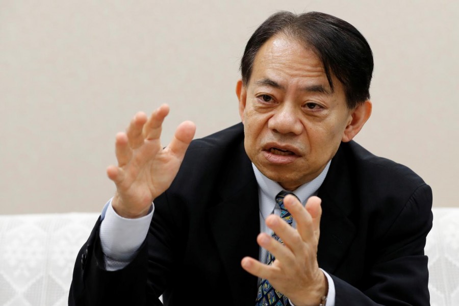 Asian Development Bank President-elect Masatsugu Asakawa speaks during an interview with Reuters in Tokyo, Japan, November 29, 2019. REUTERS/Kim Kyung-Hoon