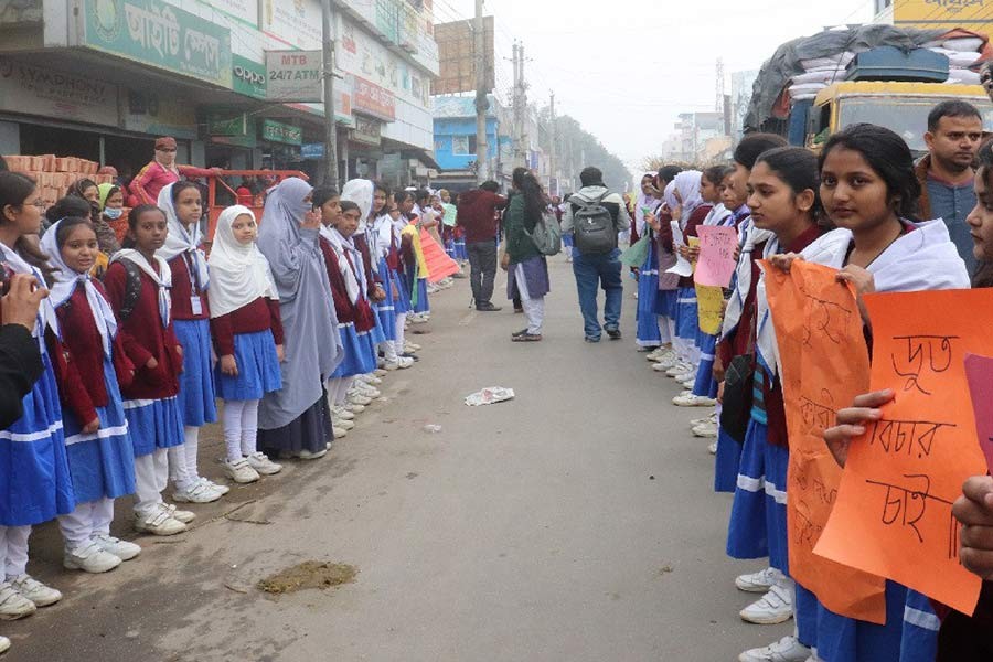 Students demand justice for Sumona in Thakurgaon