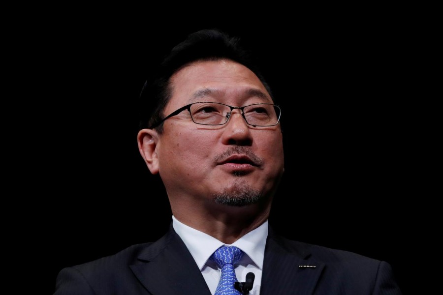 FILE PHOTO: Nissan Motor executive officer and vice-COO Jun Seki speaks during a news conference at Nissan Motor headquarters in Yokohama, Japan, December 2, 2019. REUTERS/Kim Kyung-Hoon