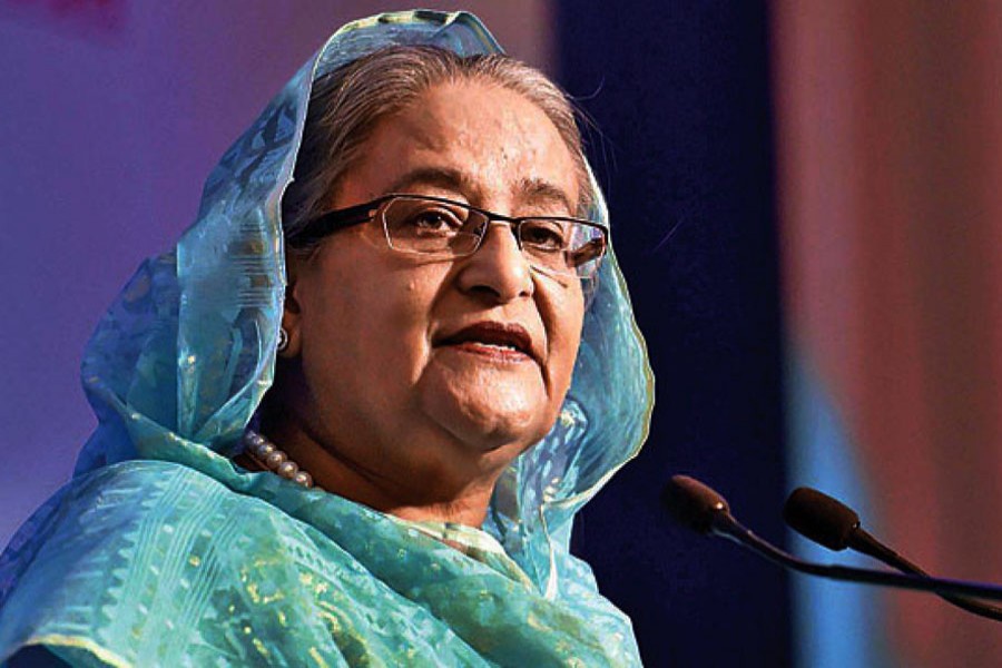 File photo of Prime Minister Sheikh Hasina. (Collected photo)